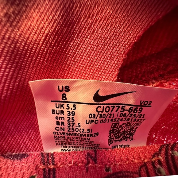 NIKE SuperRep Cycling Shoes Archaeo Pink Indoor Peloton Bike CJ0775-669 Women 8 - Picture 11 of 11